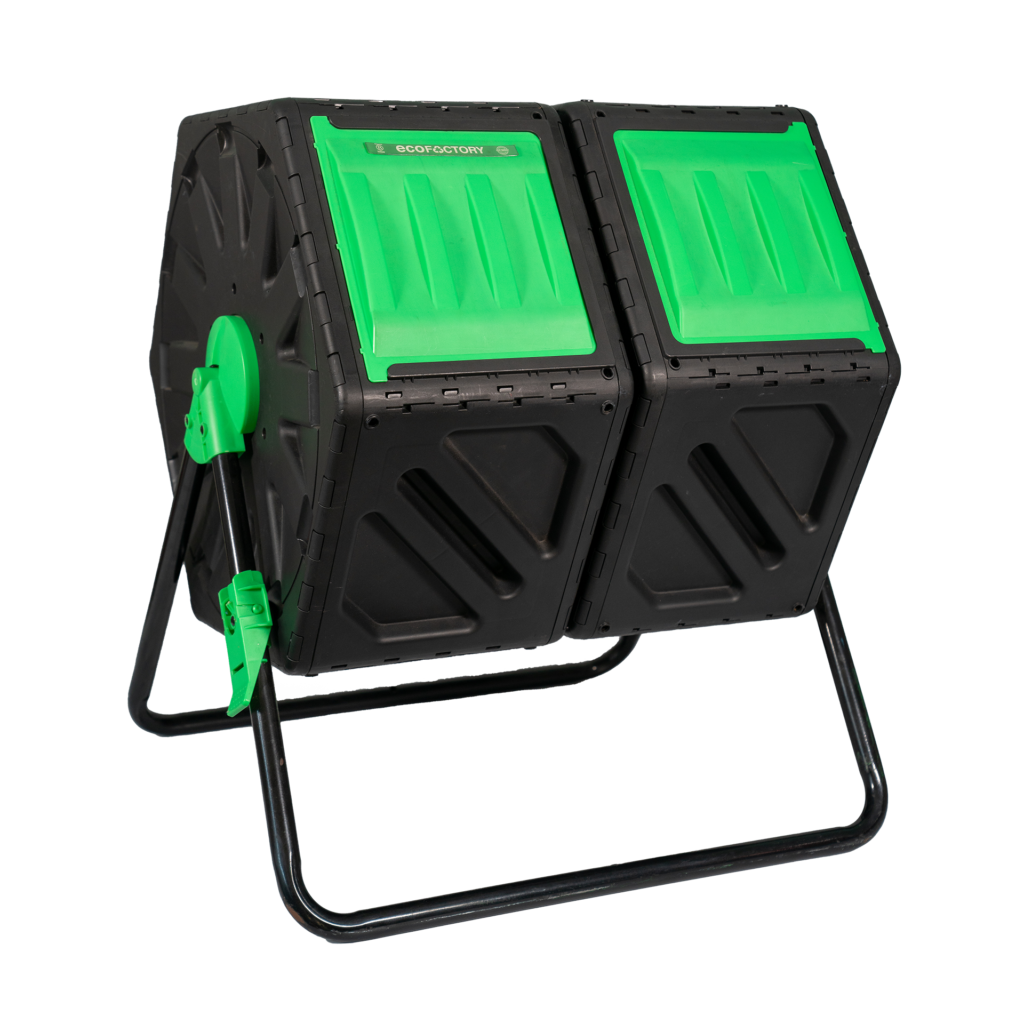 COMPOSTERA GIRATORIA DOBLE 120 litros - Compost.ar | Ecofactory S.R.L.